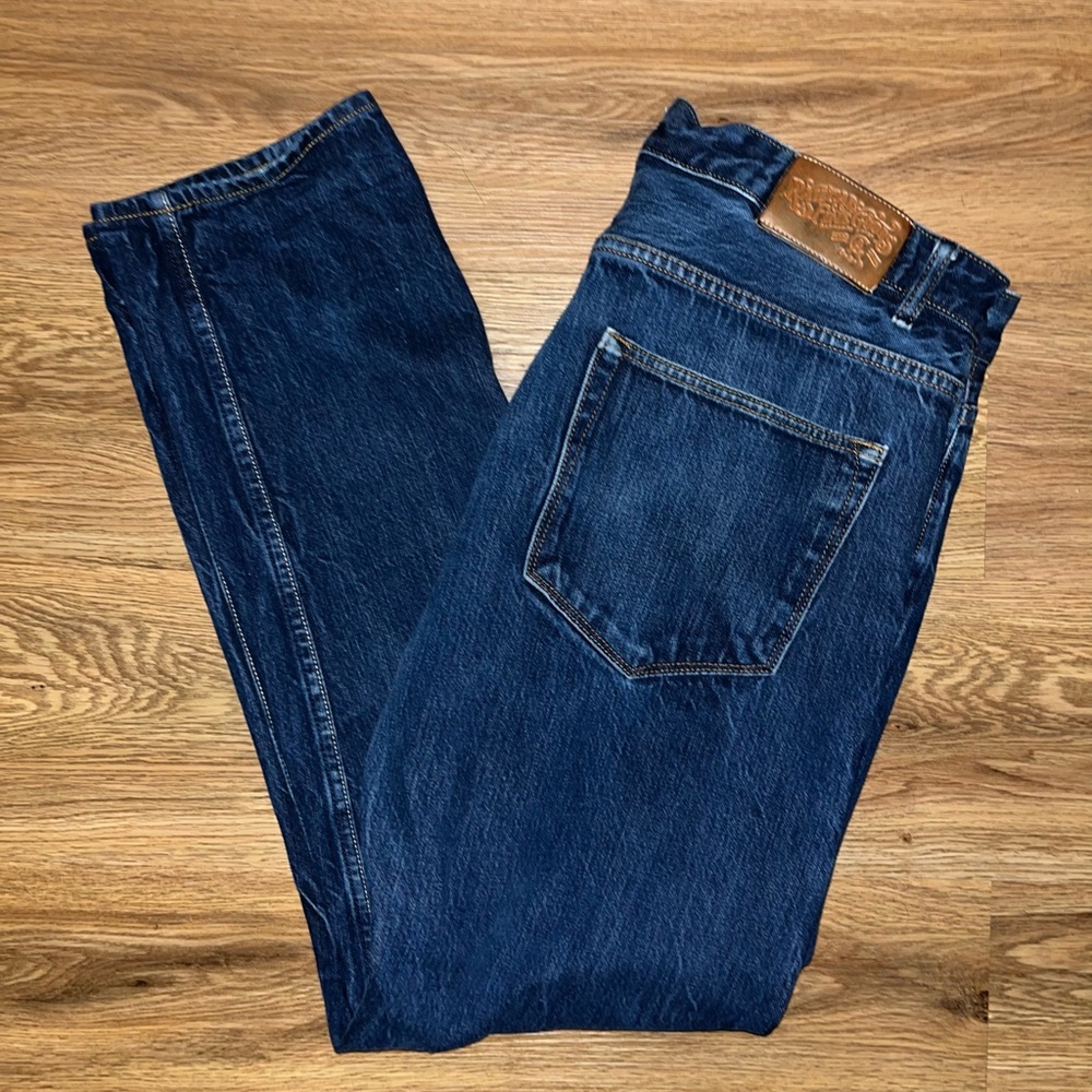 Railcar Fine Goods Men’s Denim Blue Jeans Slim Fit Size 38x30